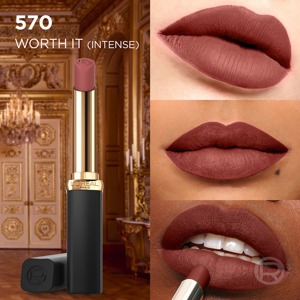 L'Oréal Paris COLOUR RICHE Intense Volume Matte Lipstick - 570 Worth It Intense