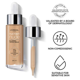 L'Oréal Paris True Match NUDE Plumping Tinted Serum - 6-7 Tan