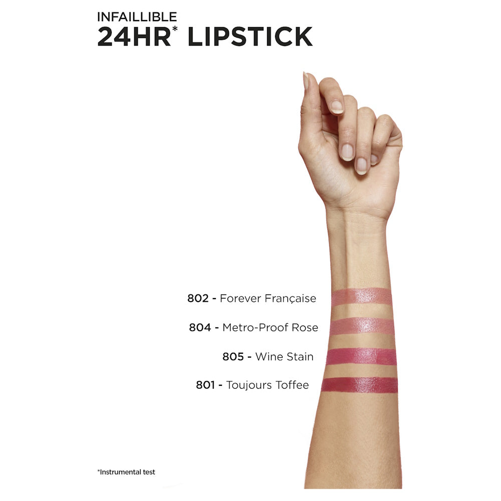 L'Oréal Paris Infaillible 2-Step 24H Lipstick - 804 Metro Proof Rose (Parisian NUDE)