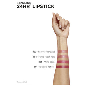 L'Oréal Paris Infaillible 2-Step 24H Lipstick - 804 Metro Proof Rose (Parisian NUDE)