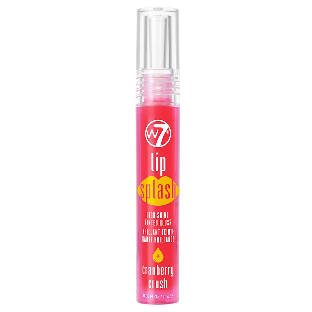 W7 Lip Splash High Shine Tinted Lip Gloss - Cranberry Crush