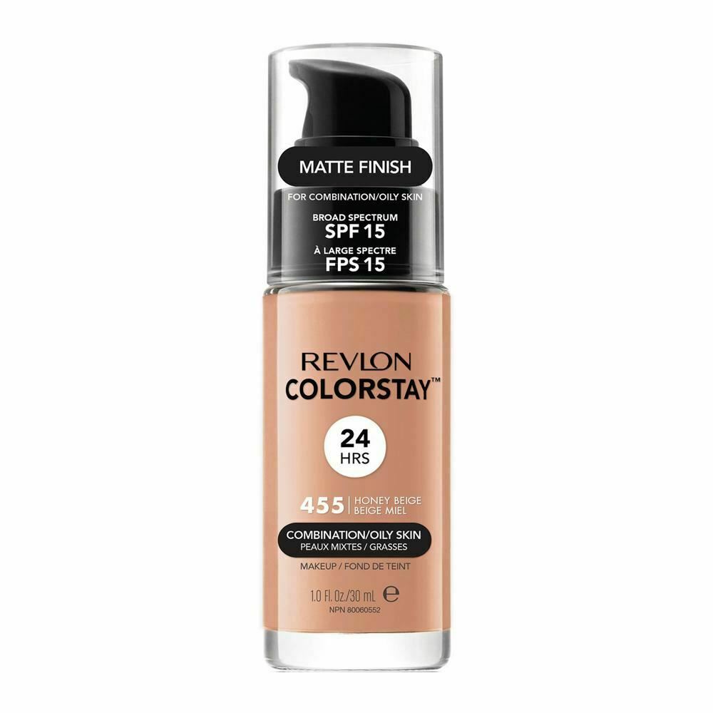 Revlon Colorstay Combination/Oily Skin Makeup Foundation Matte Finish - 455 Honey Beige