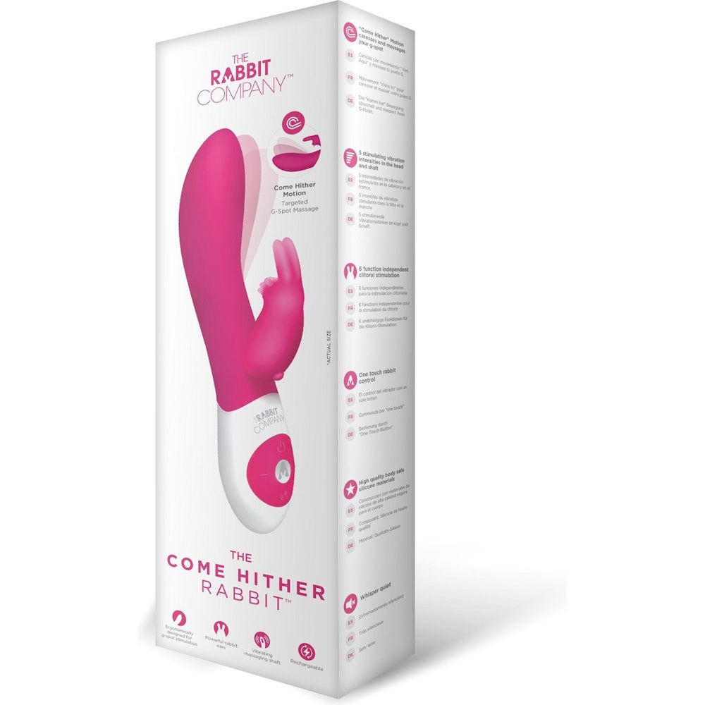 The Rabbit Company The Come Hither Rabbit Vibrator - Hot Pink