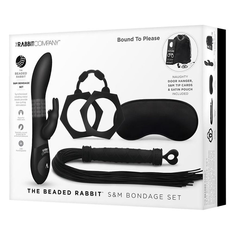 The Rabbit Company Beaded Rabbit Bondage Gift Set for Couples