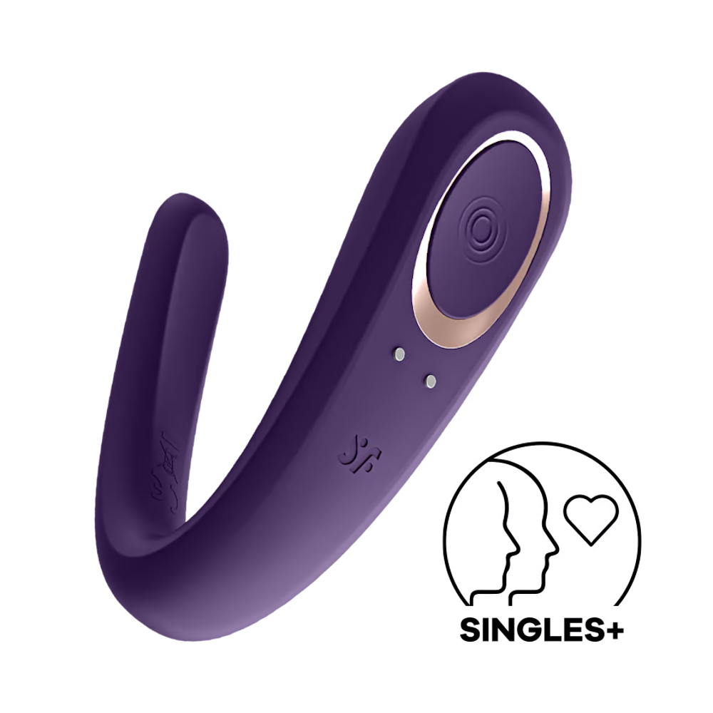 Satisfyer Double Classic Partner Vibrator - Purple