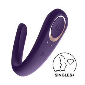 Satisfyer Double Classic Partner Vibrator - Purple