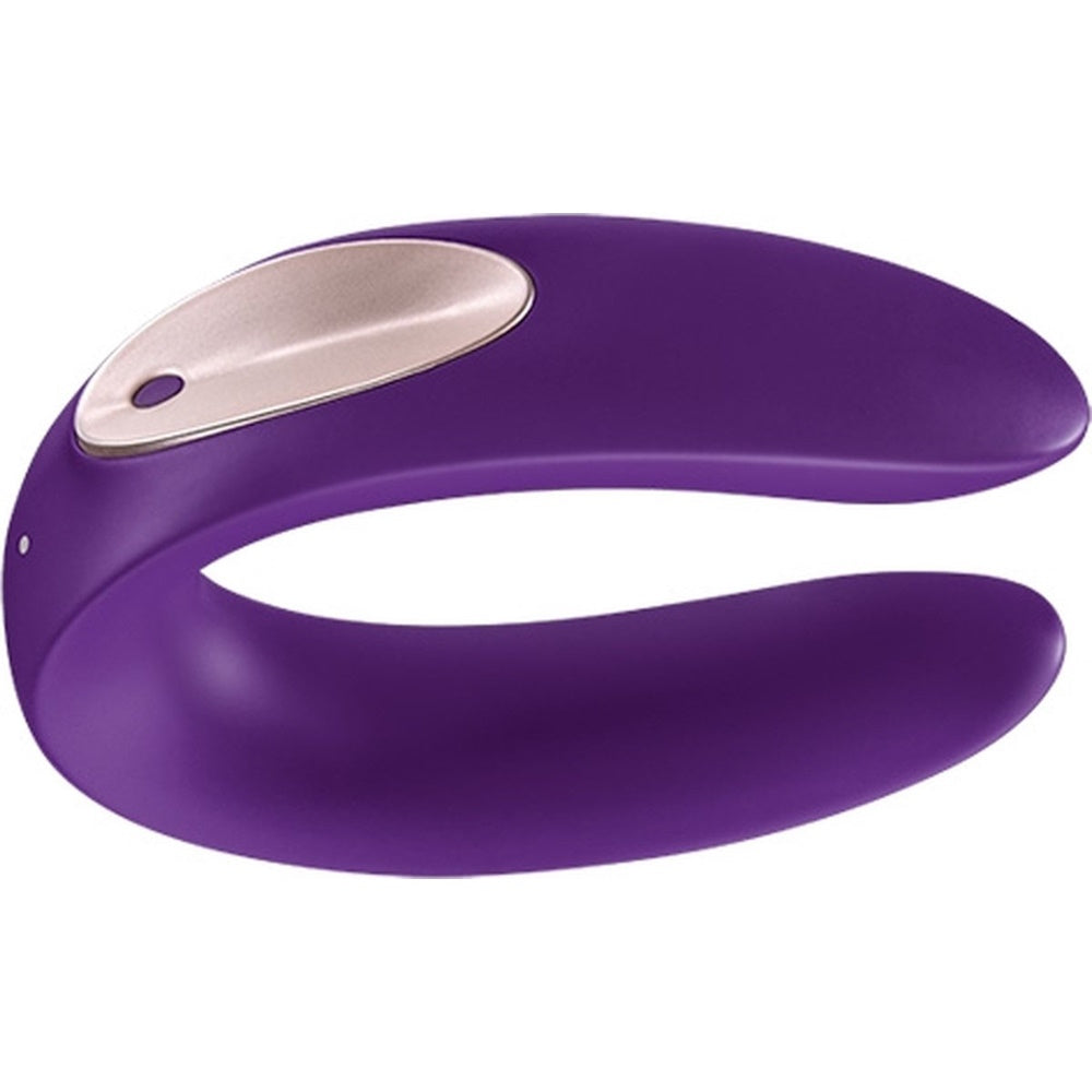 Satisfyer Double Plus Partner Vibrator - Purple