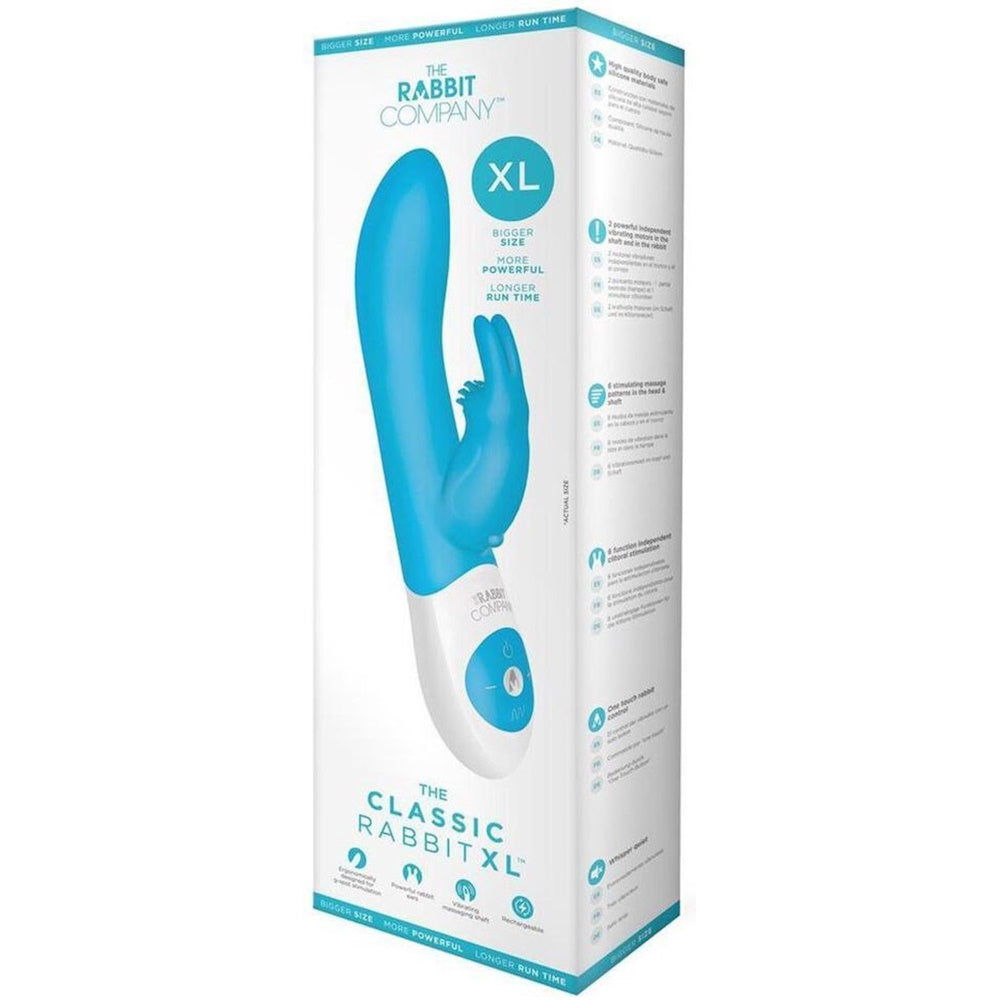 The Rabbit Company The Classic Rabbit XL Vibrator - Aqua