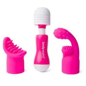 bodywand Rechargeable MINI Massager with 2 Attachments - Pink