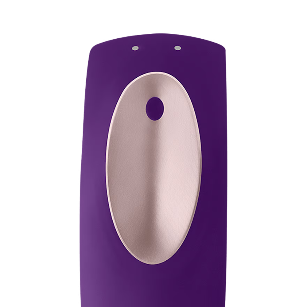 Satisfyer Double Plus Remote Partner Vibrator - Purple