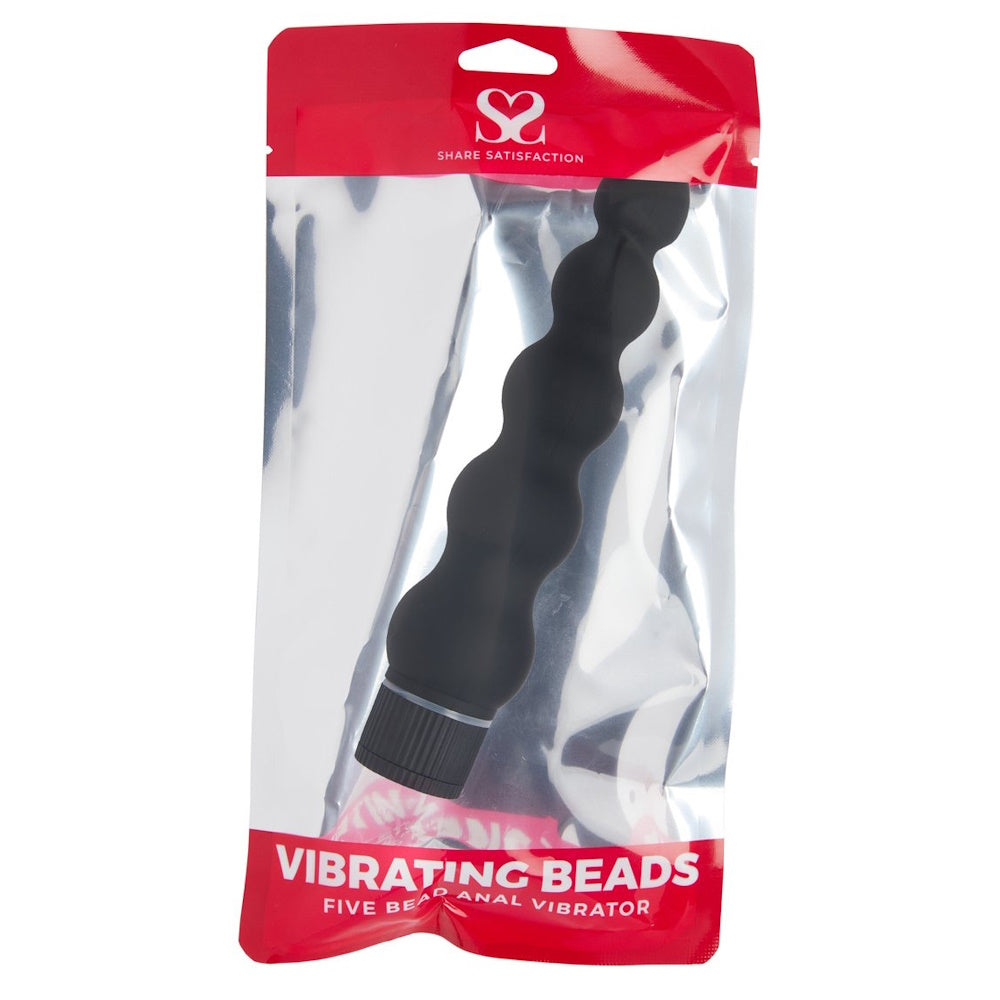 Share Satisfaction Vibrating Beads - Black