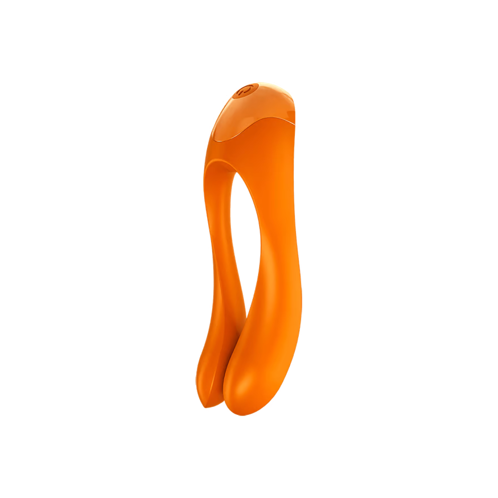 Satisfyer Candy Cane Finger Vibrator - Orange