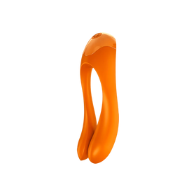 Satisfyer Candy Cane Finger Vibrator - Orange