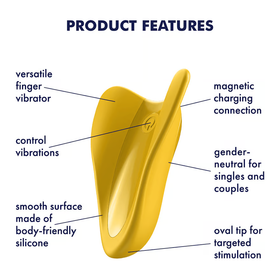 Satisfyer High Fly Finger Vibrator - Yellow