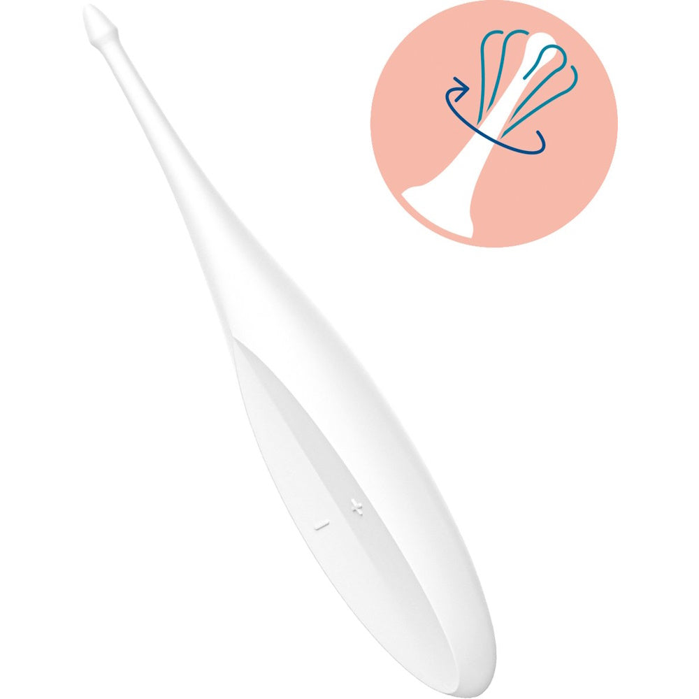 Satisfyer Twirling Fun Tip Vibrator - White