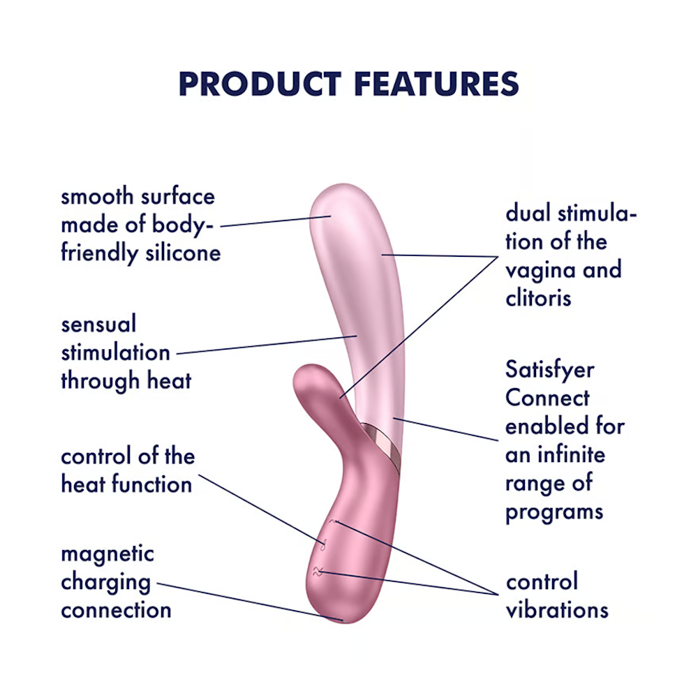 Satisfyer Hot Lover Vibrator - Rose/Pink