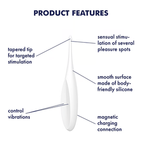 Satisfyer Twirling Fun Tip Vibrator - White