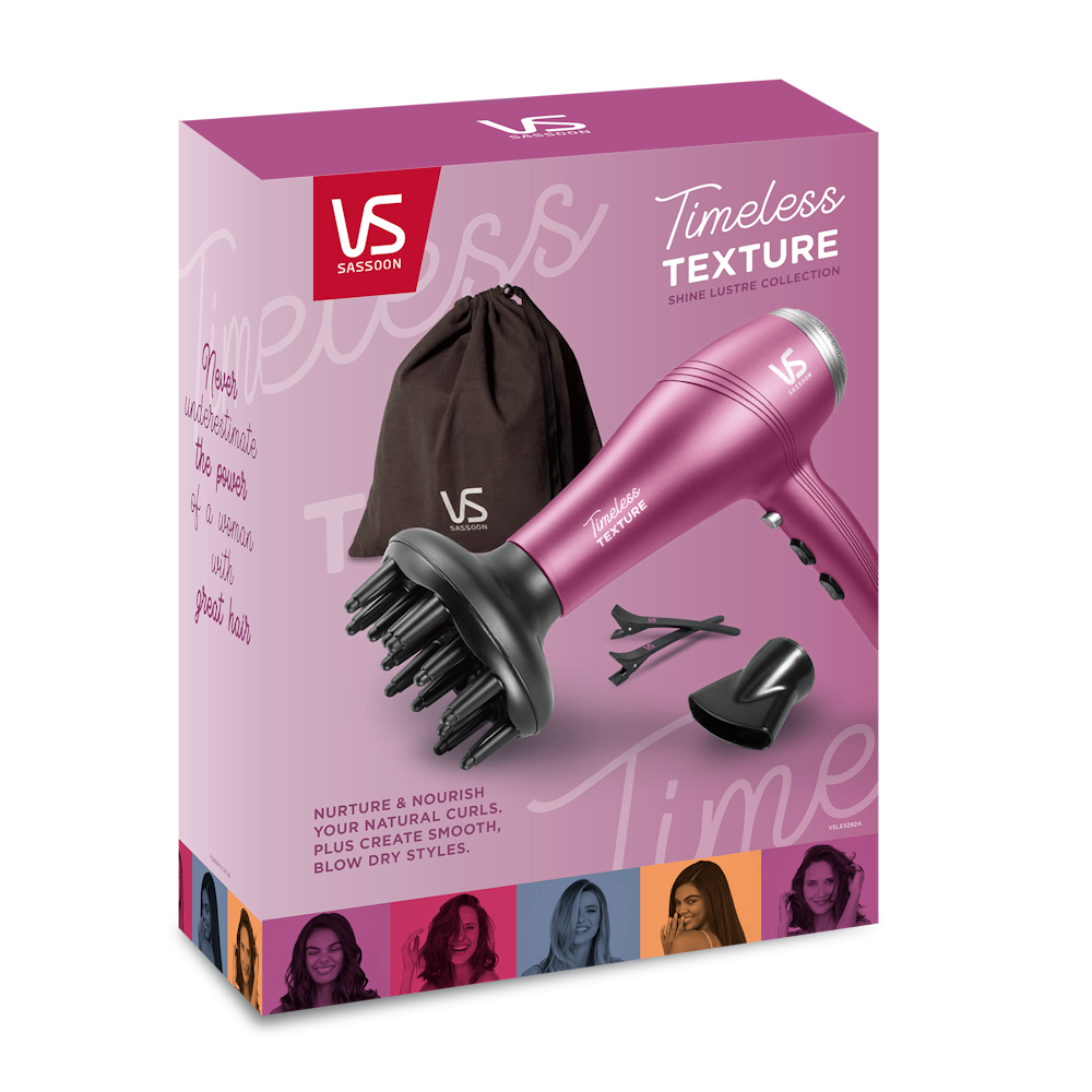 VS Sassoon Timeless TEXTURE Shine Luster Hair Dryer