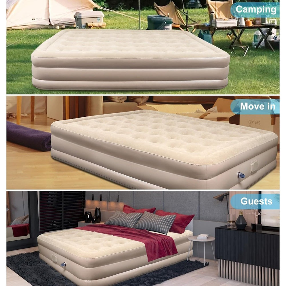 Automatic Inflatable Air Mattress with Built-In Pump