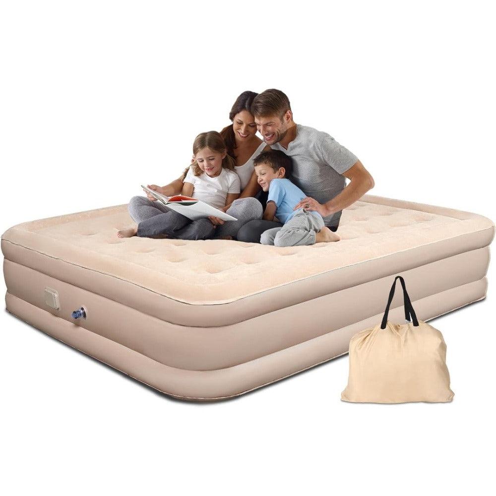 Automatic Inflatable Air Mattress with Built-In Pump