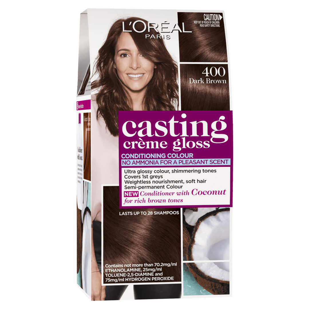 L'Oréal Paris Casting Crème Gloss Conditioning Hair Colour - 400 Dark Brown