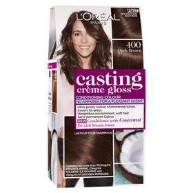 L'Oréal Paris Casting Crème Gloss Conditioning Hair Colour - 400 Dark Brown