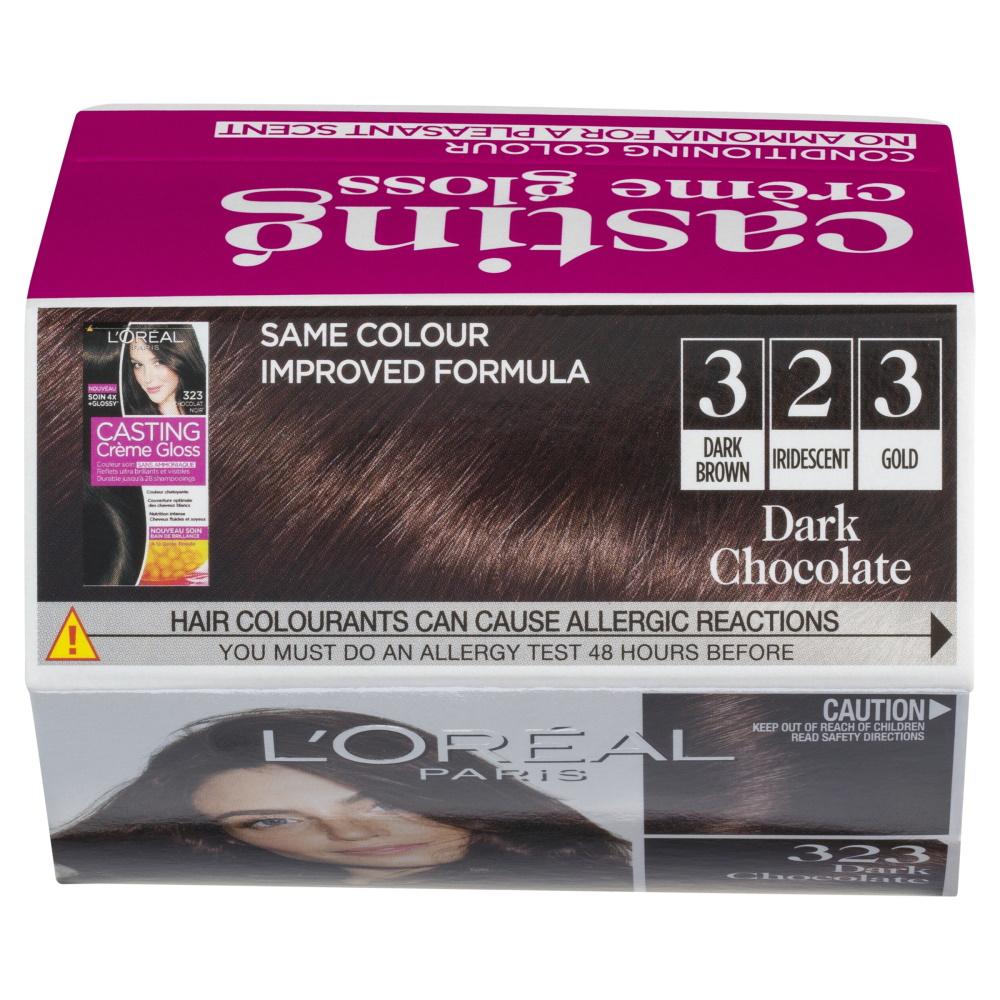 L'Oréal Paris Casting Crème Gloss Conditioning Hair Colour - 323 Dark Chocolate