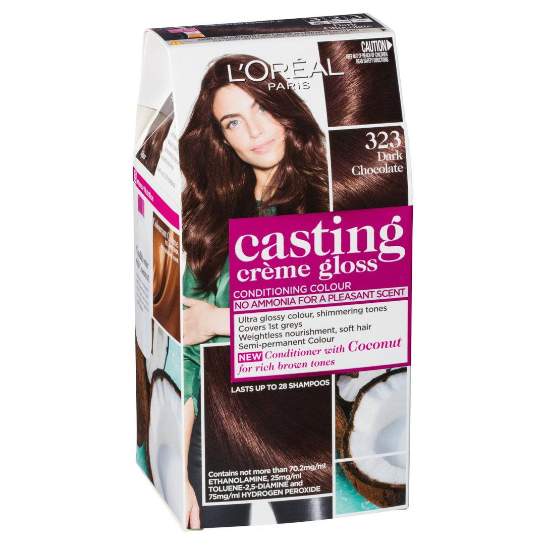 L'Oréal Paris Casting Crème Gloss Conditioning Hair Colour - 323 Dark Chocolate