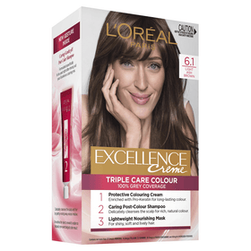 L'Oréal Paris Excellence Creme Hair Colour - 6.1 Light Ash Brown