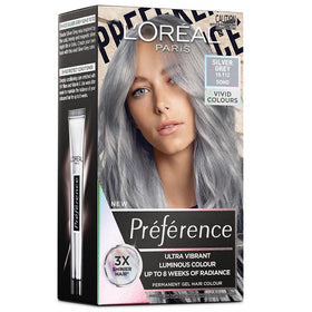 L'Oréal Paris Préférence VIVIDS Permanent Gel Hair Colour - Silver Grey 10.112 Soho