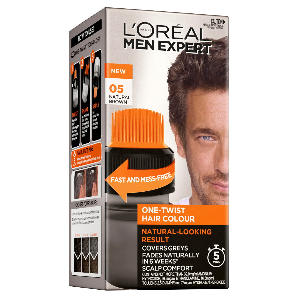 L'Oréal Paris MEN EXPERT One-Twist Hair Colour - 05 Natural Brown