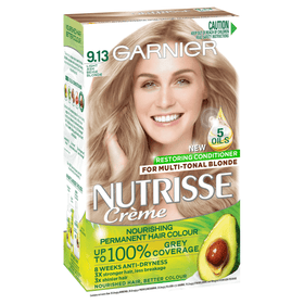 GARNIER Nutrisse Crème Permanent Hair Colour - 9.13 Beige Blonde