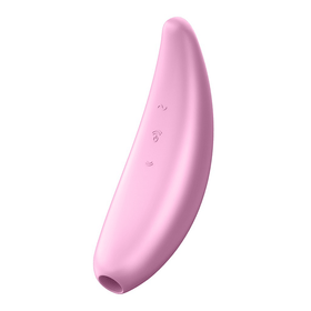 Satisfyer Curvy 3+ Bluetooth Clitoral Sucking Vibrator - Pink