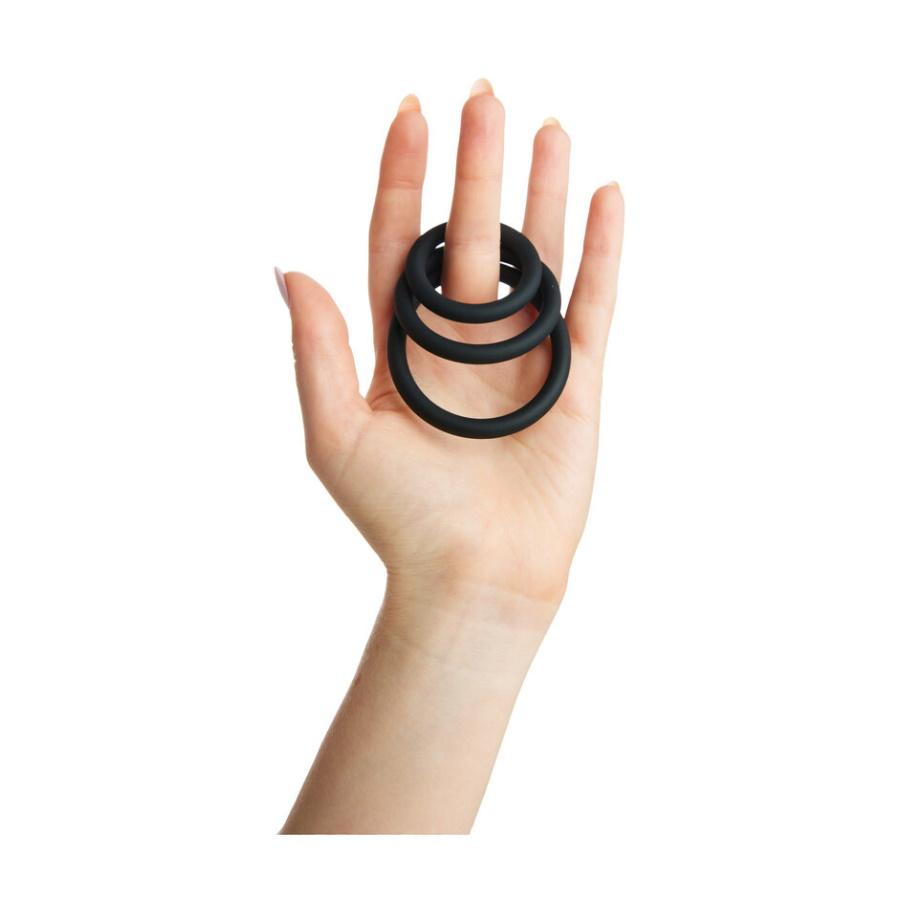 Share Satisfaction Stamina C-Ring Set - Black