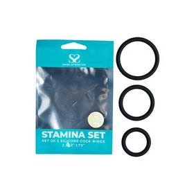 Share Satisfaction Stamina C-Ring Set - Black