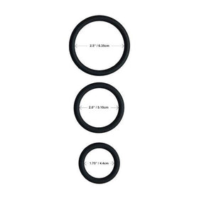 Share Satisfaction Stamina C-Ring Set - Black