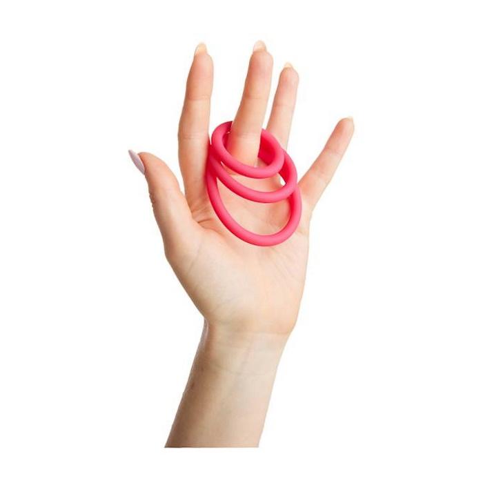 Share Satisfaction Stamina C-Ring Set - Pink