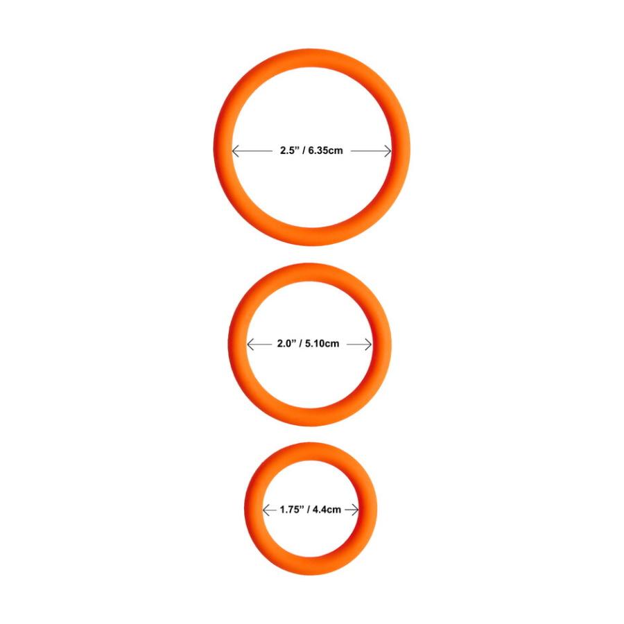 Share Satisfaction Stamina C-Ring Set - Orange