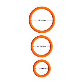 Share Satisfaction Stamina C-Ring Set - Orange