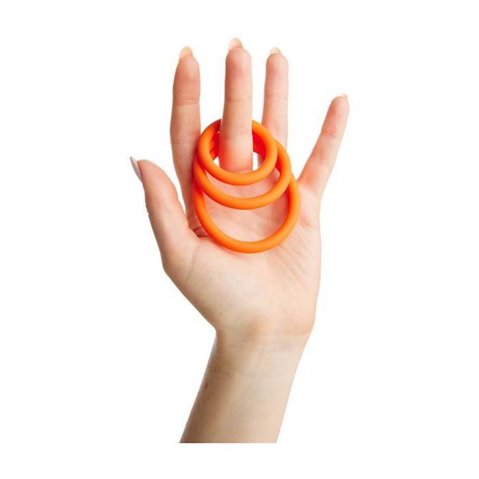 Share Satisfaction Stamina C-Ring Set - Orange