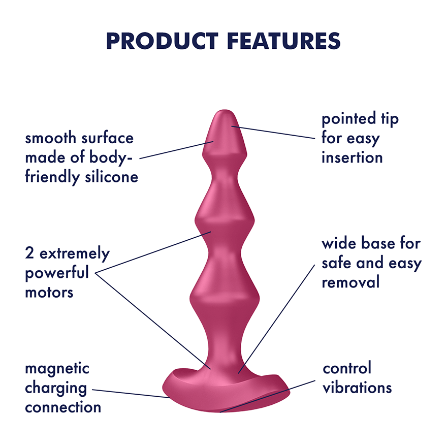 Satisfyer Lolli Plug 1 Vibrator - Bordeaux