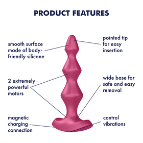 Satisfyer Lolli Plug 1 Vibrator - Bordeaux