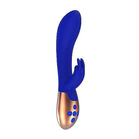 Elegance Opulent Heating Rabbit Vibrator - Blue