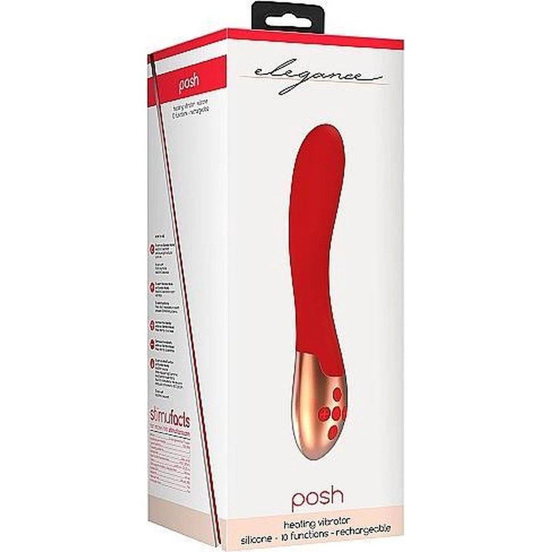 Elegance Posh Heating Vibrator - Red