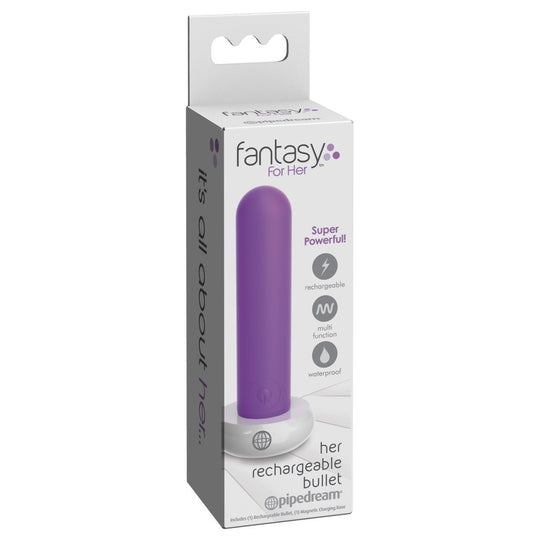 Fantasy For Her Rechargeable Bullet - Purple