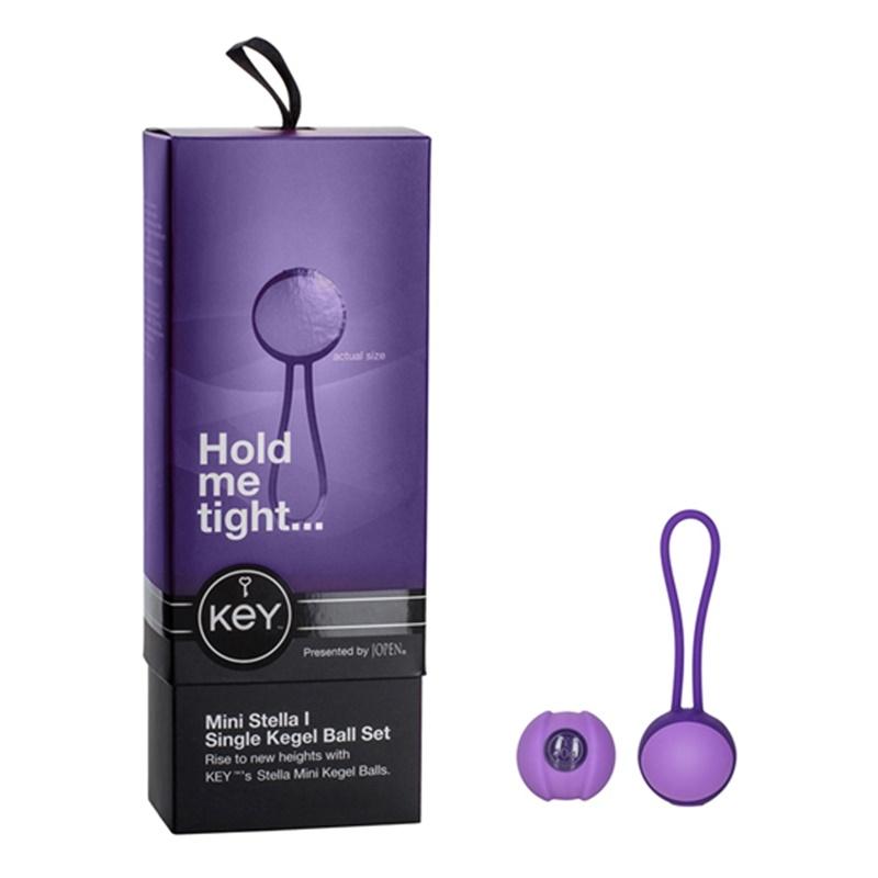 KEY by Jopen Mini Stella I Single Kegel Ball Set - Purple