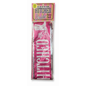 Little Genie Gettin' Hitched Glow In The Dark Sash - Hot Pink