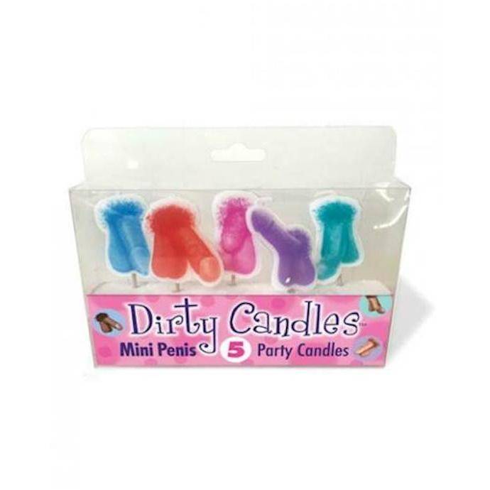 Little Genie Dirty Candles Mini Penis 5pk