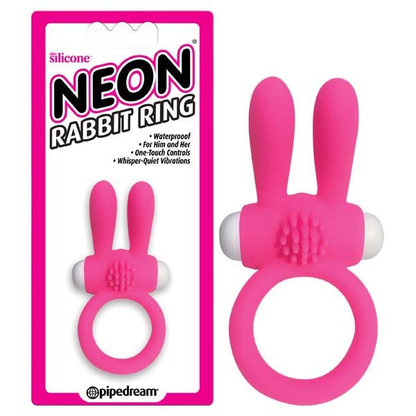 NEON LUV TOUCH Neon Rabbit Ring Pink