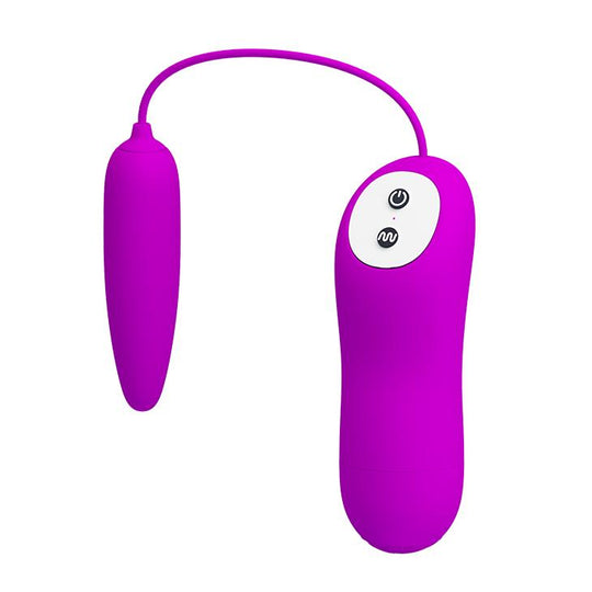 Pretty Love Harriet Dual Stimulating Wired Love Egg - Purple